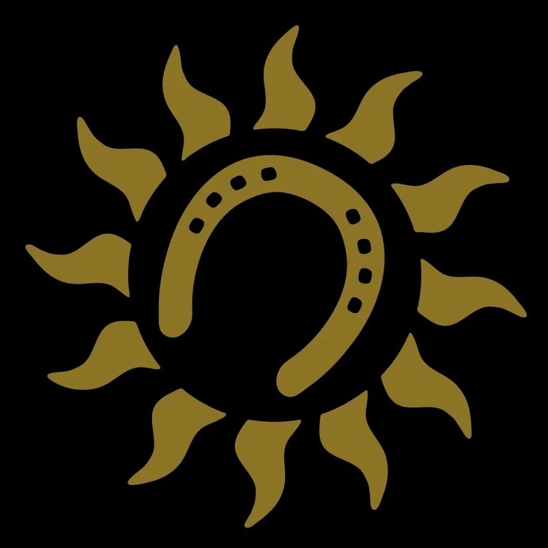 Fer à cheval soleil