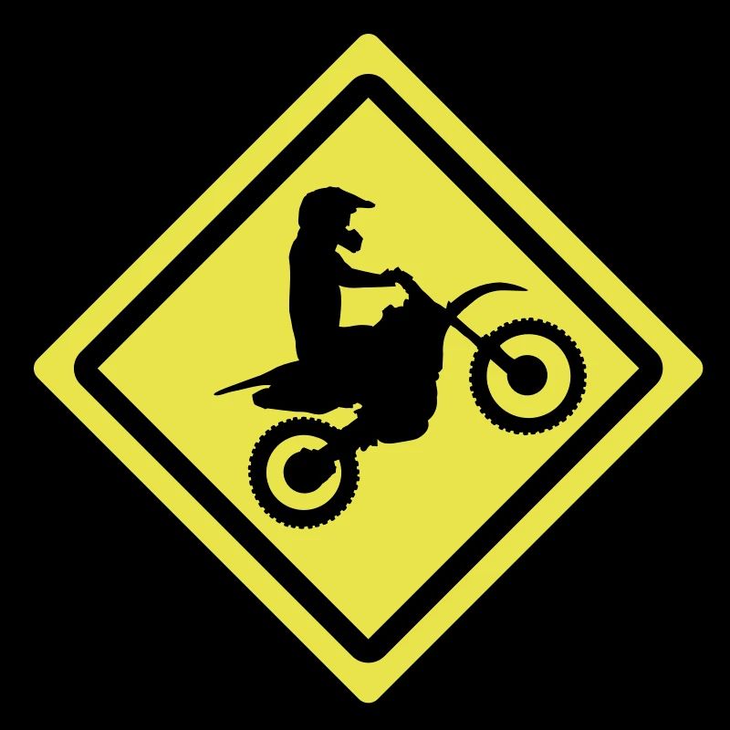 motocross roadsign