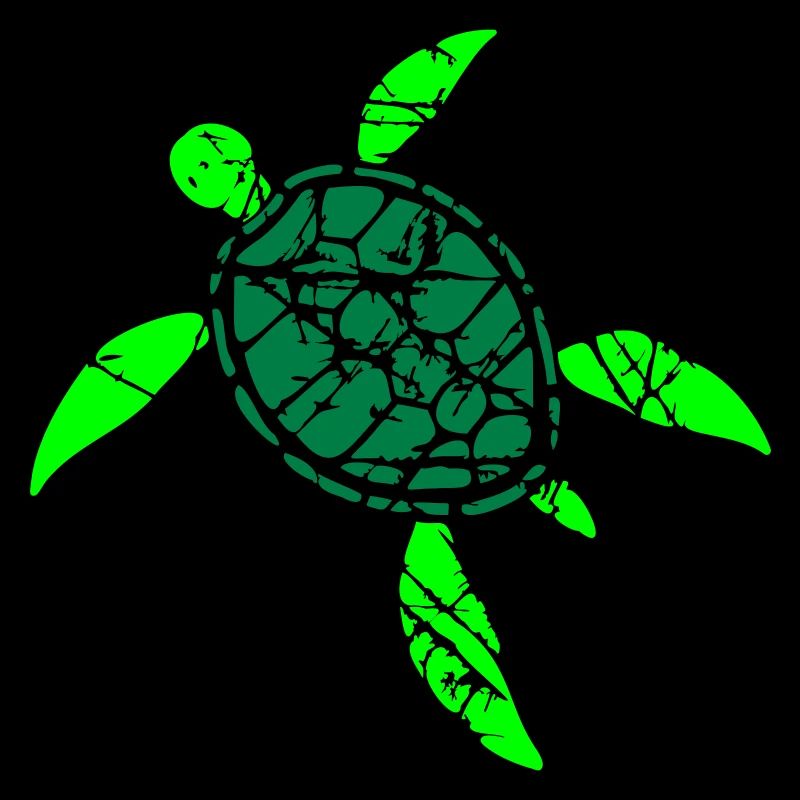 Turtle Pattern Cracks Scratches Vintage Retro