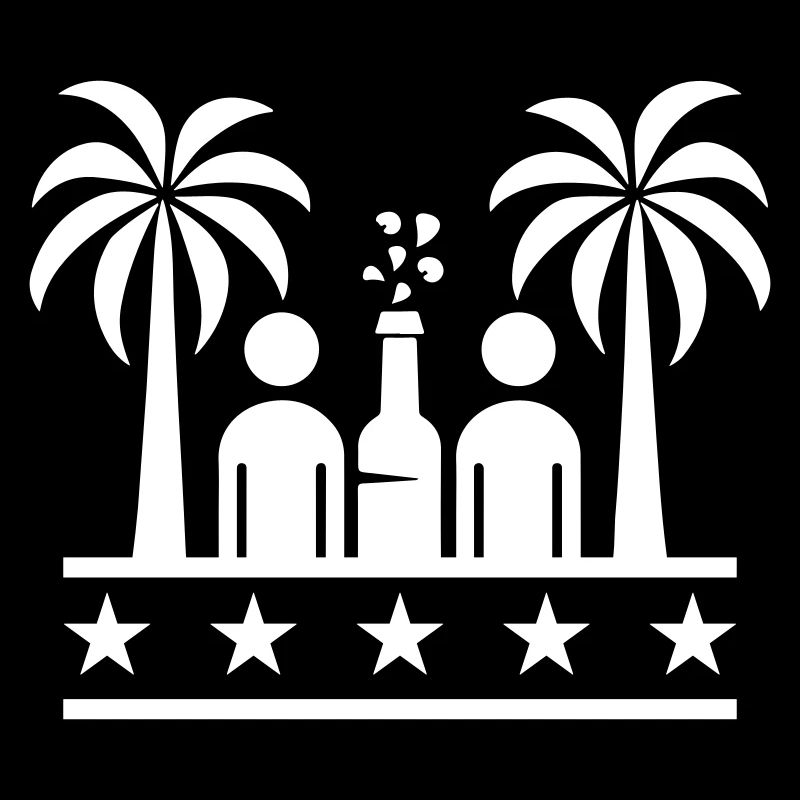 Fête sur la plage à boire