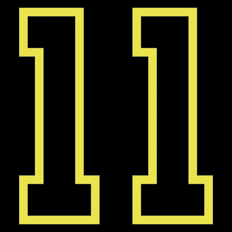 Maillot à 11 numéros