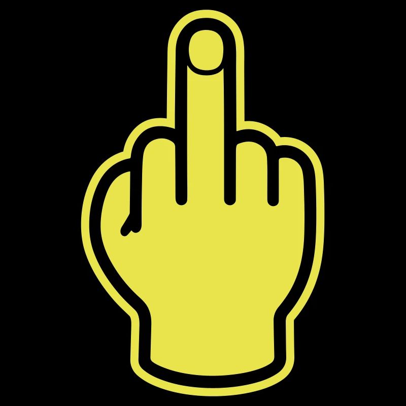 Middle Finger Hand Provocative