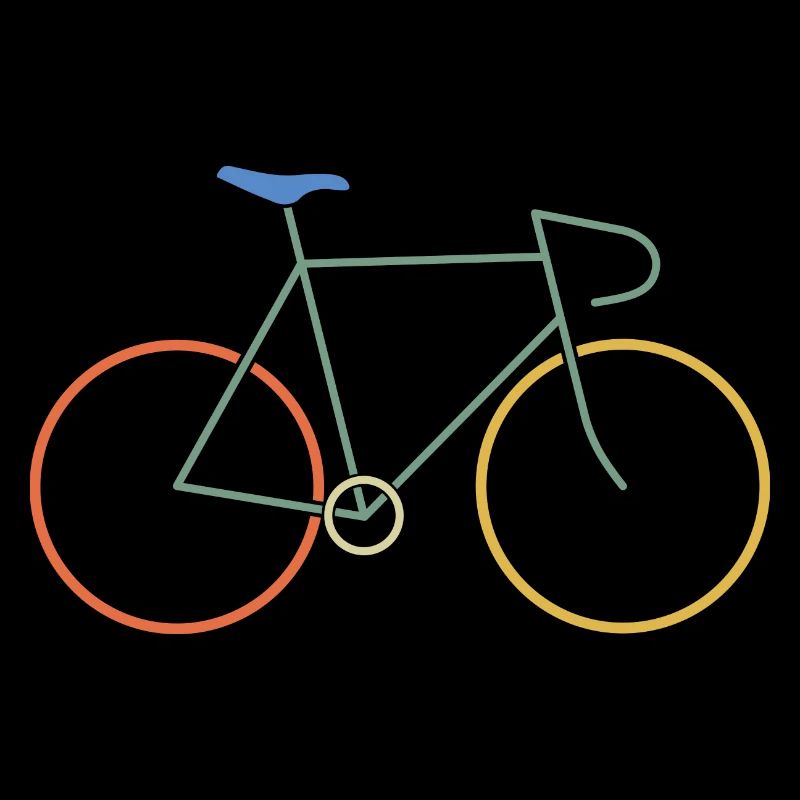 Vélo de course coloré