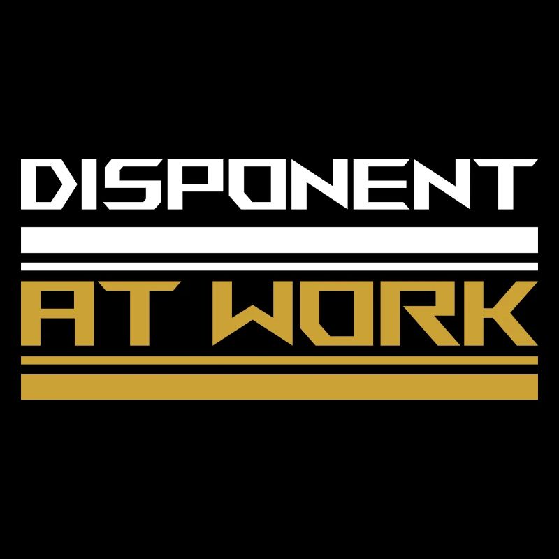 Disponent at work white