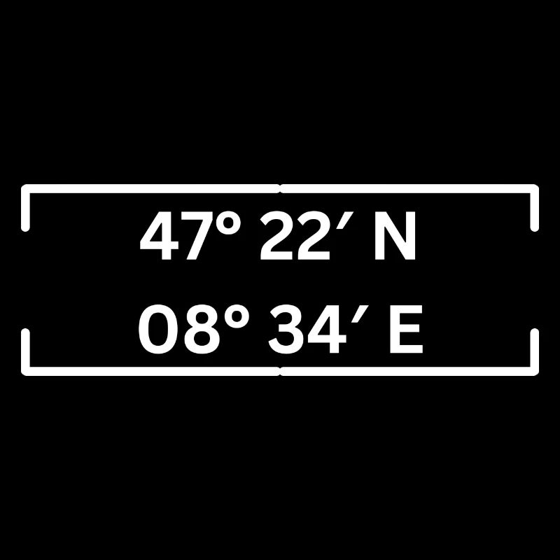 Coordinates Kreis 7 Zurich Minimalist