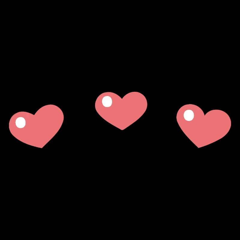 Pastel hearts with a sleek pattern