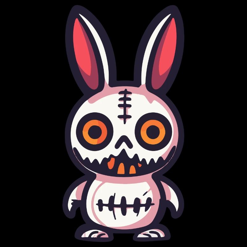 Lapin Halloween Bande dessinée Drôle
