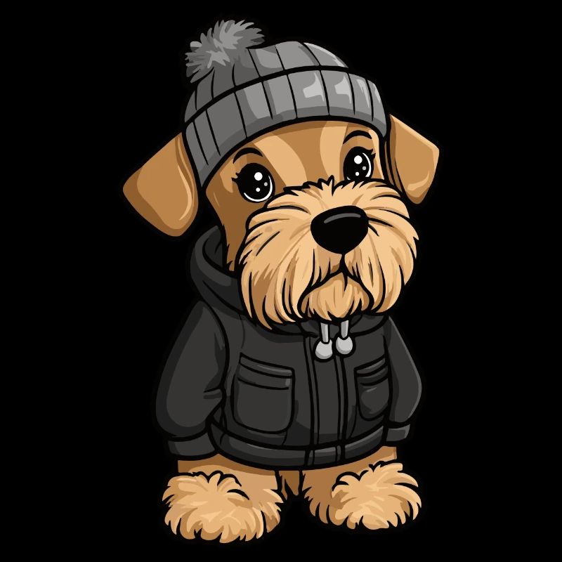 Airedale Terrier Chien Hiver