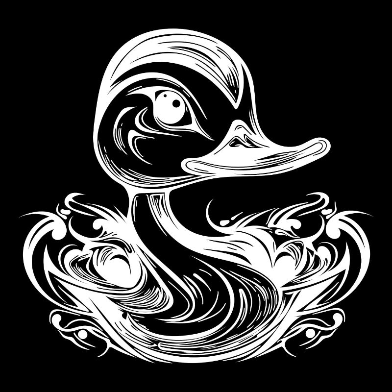 Petit canard mignon avec un gros bec