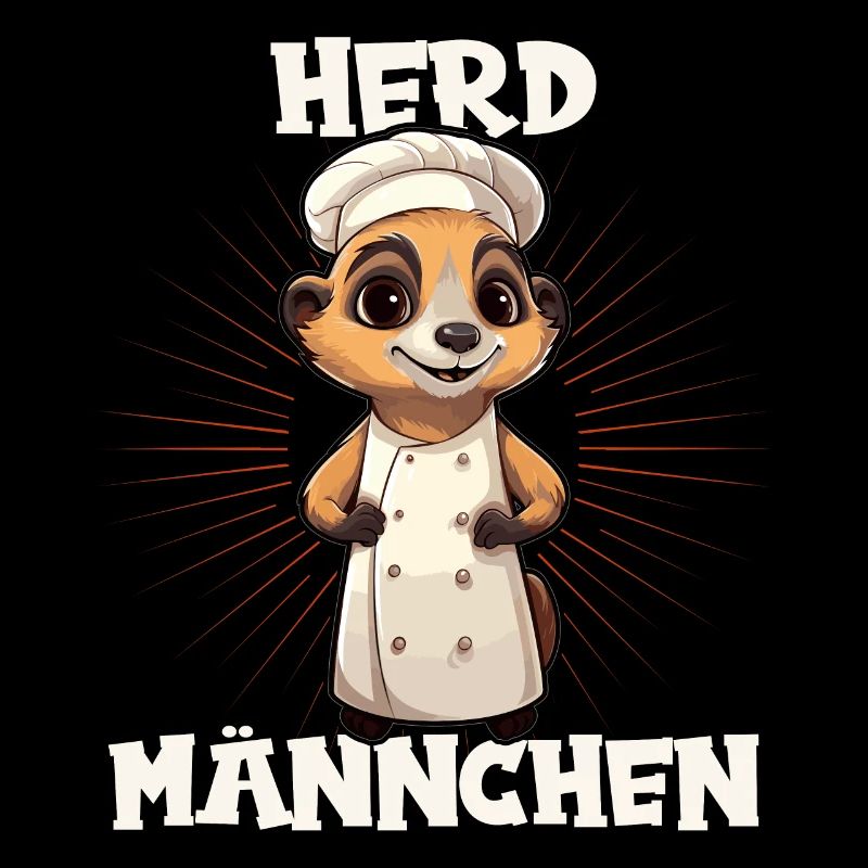 Erdmännchen kochen Koch Kochmütze Herdmännchen