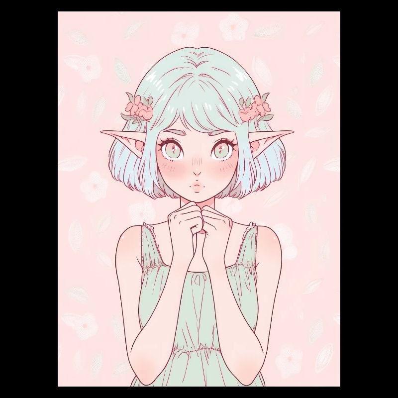 Anime, Mädchen, Geschenk