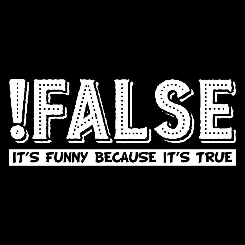 False It's Funny Because It's True grapic