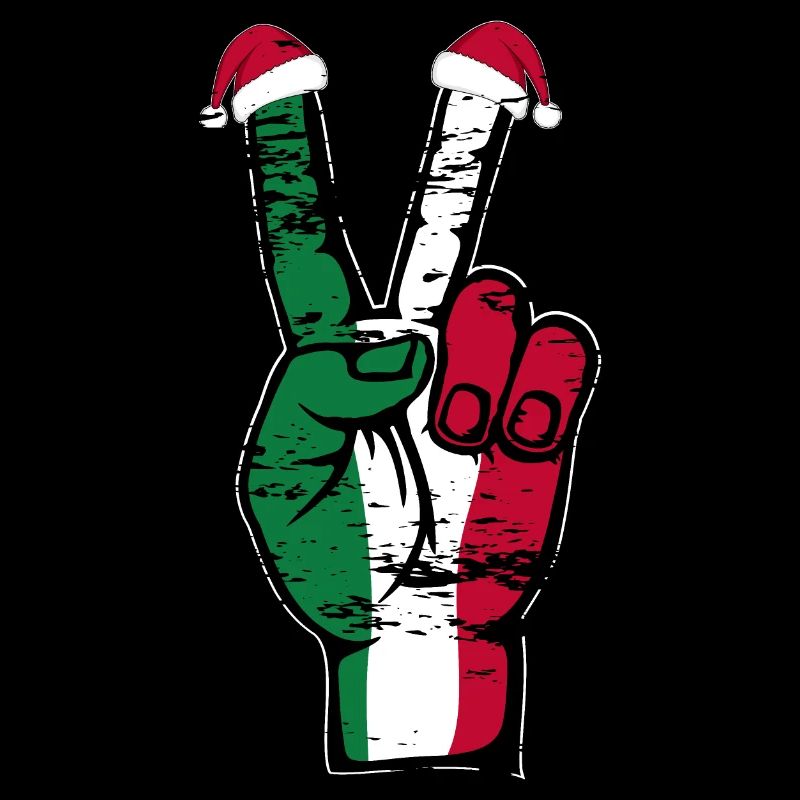 Drapeau de l’Italie Noël Symbole de la paix utilisé