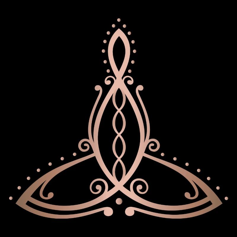 Celtic Motherhood Symbol Mutter mit vier Kindern