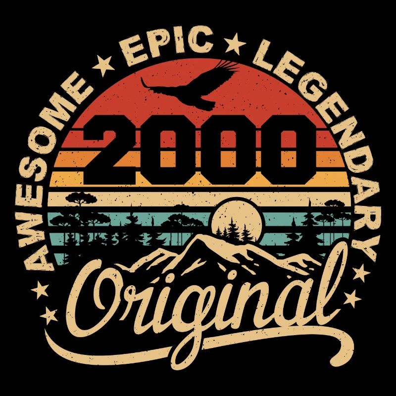 Original 2000 Retro 2000 Geburtstagsgeschenk