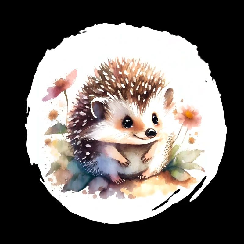 Hérisson aquarelle