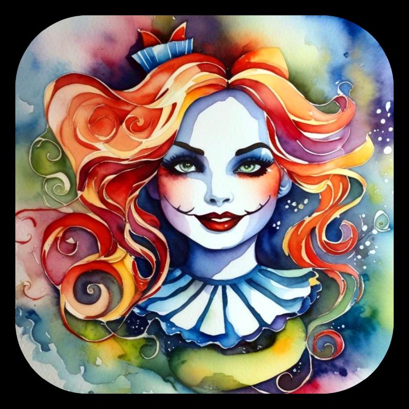 Cooles Harlequin Gothic Mädchen