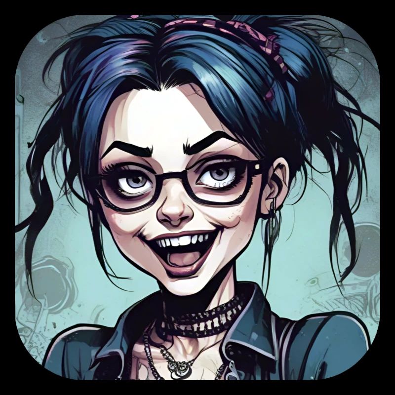 Fille punk gothique cool