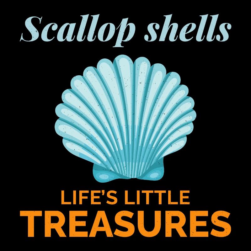 Scallop Seashells Collector Beachcomber Shellfish