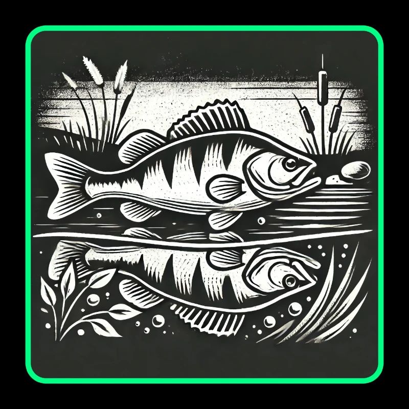 Barsch Raubfisch Design