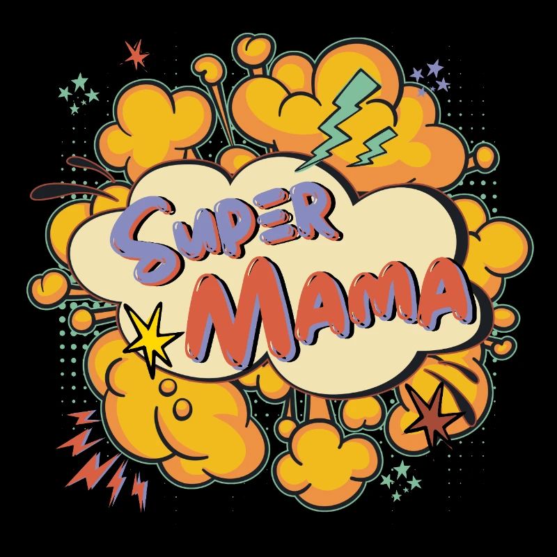 Super Mom Comic Explosion