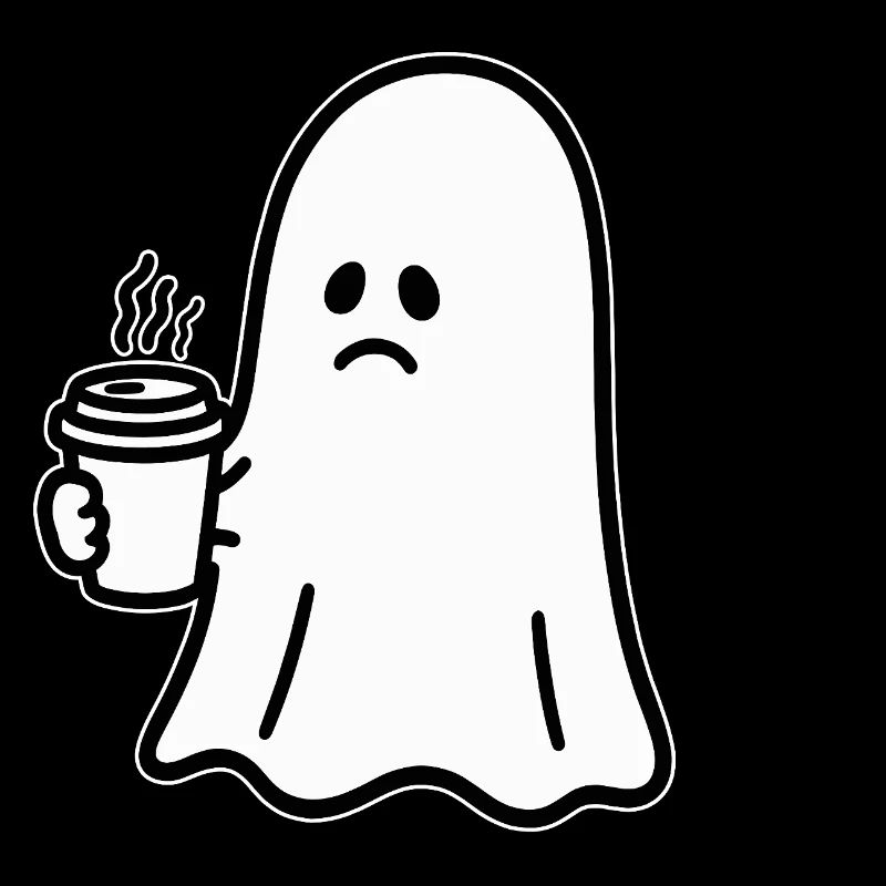 Ghost Coffee Halloween Trick or Treat