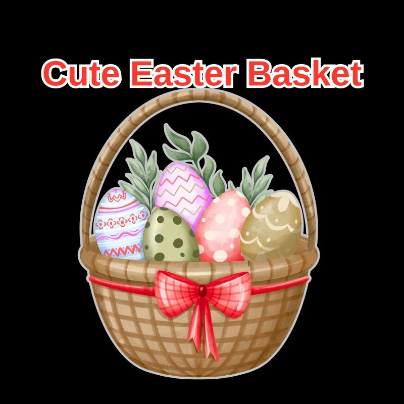 Cute Easter Basket Shirt – Easter Eggs Tee