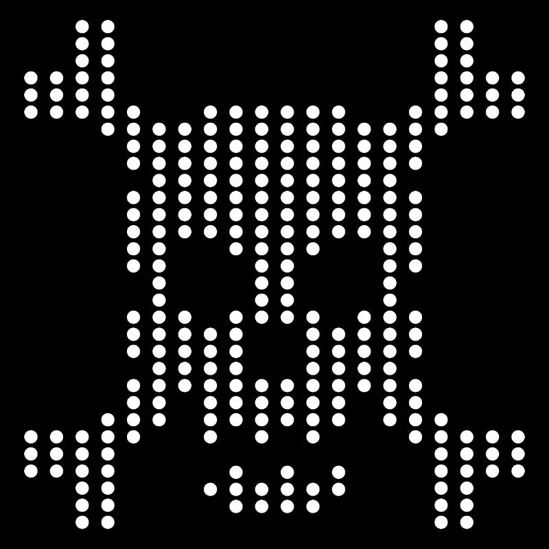 Dotted Skull Halftone