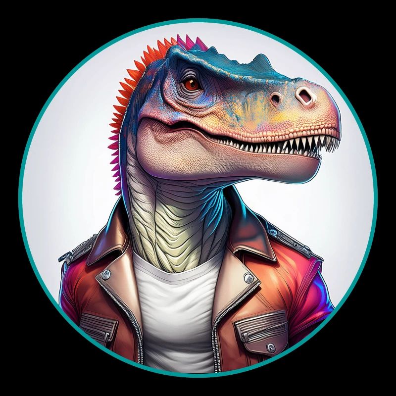 Dinosaurier Lederjacke
