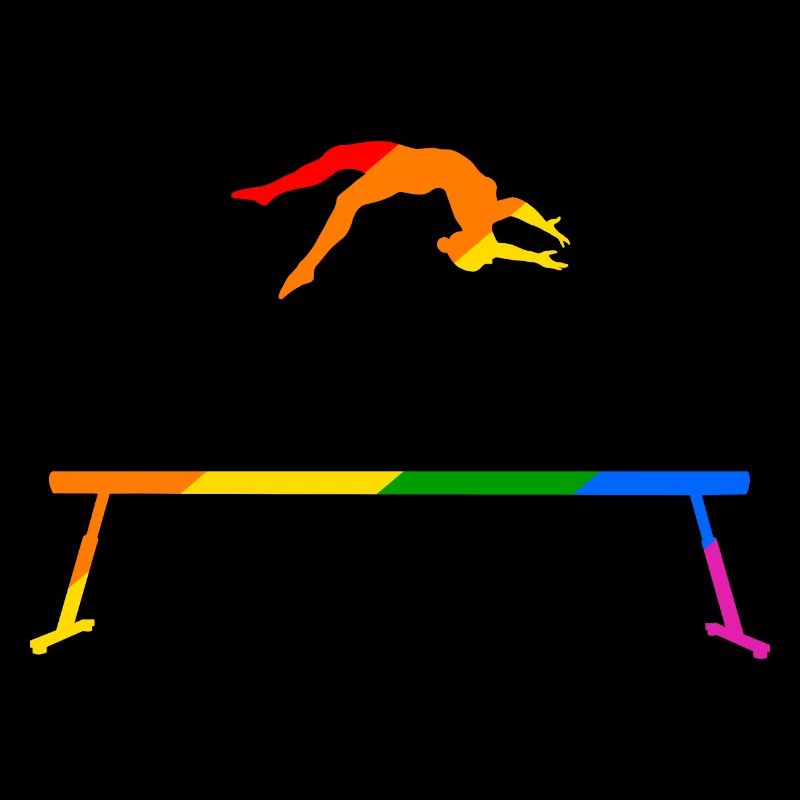 Turnen am Regenbogen Schwebebalken