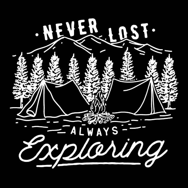 Camping Never Lost Always Exploring