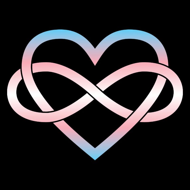 Polyamory Infinity Heart - Trans