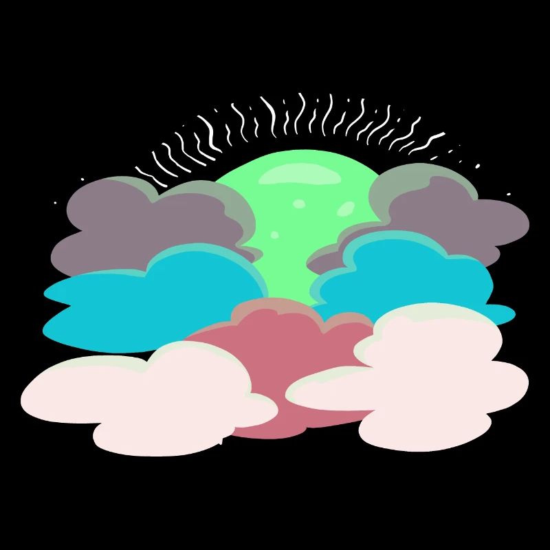 Sonne hinter den Wolken