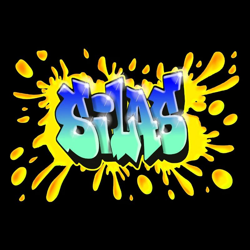 Graffiti SILAS NAME GESCHENK GEBURTSTAG GEBURT