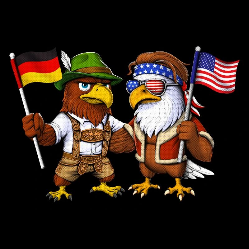 German Eagle US American Bald Eagle