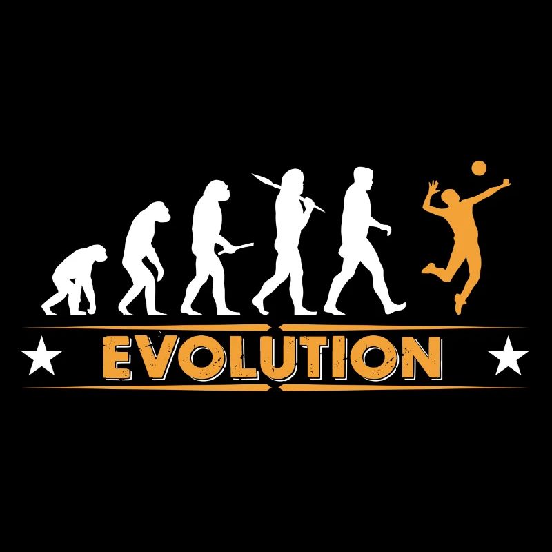 Volleyball Evolution - orange/weiss
