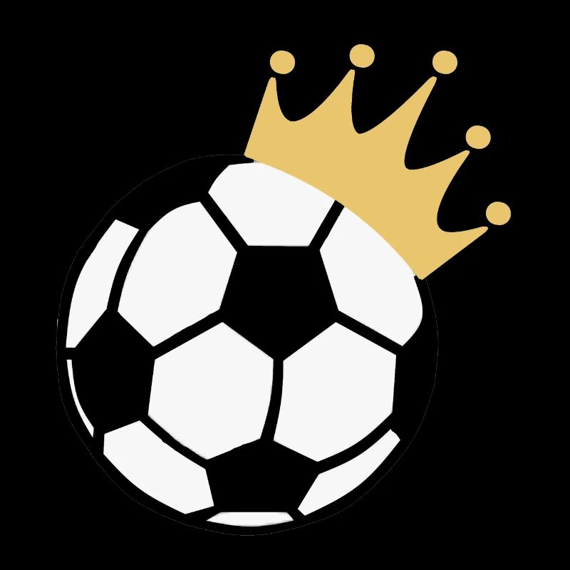 Fußball mit Krone