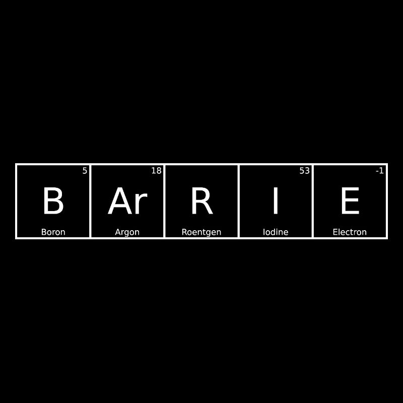 Barrie Name First Name Chemistry Periodic Table Elements