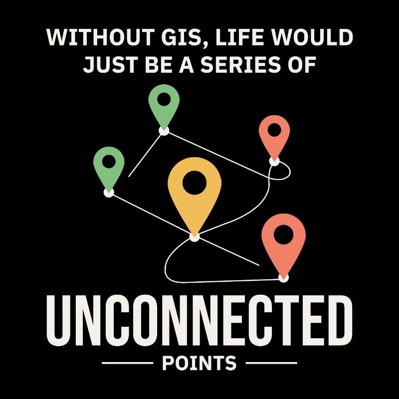 GIS Unconnected Points Map Data Analysis