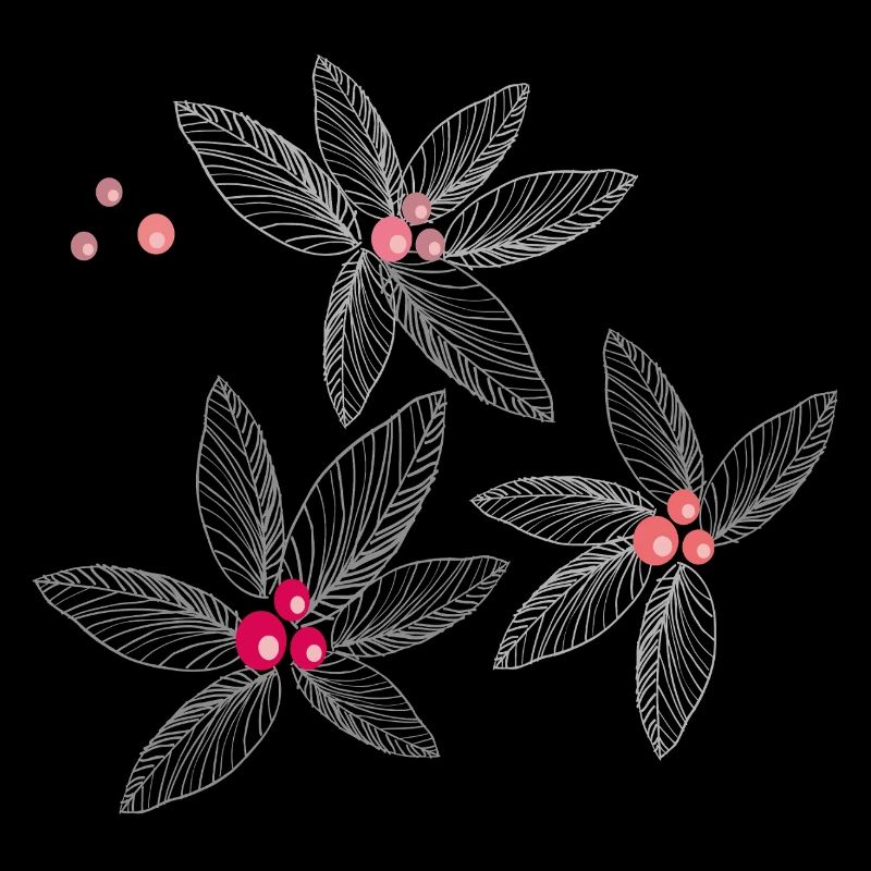 Fleurs avec perles