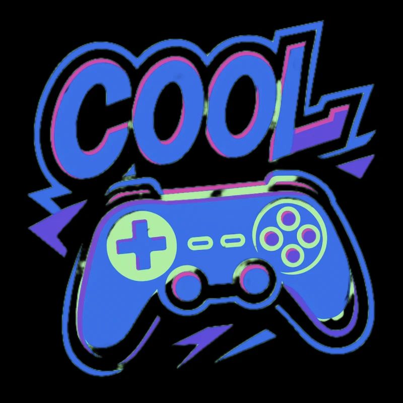 Neon Gaming Controller