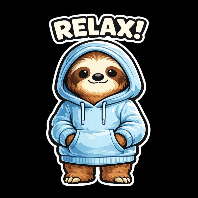 Sweat à capuche Relax Sloth