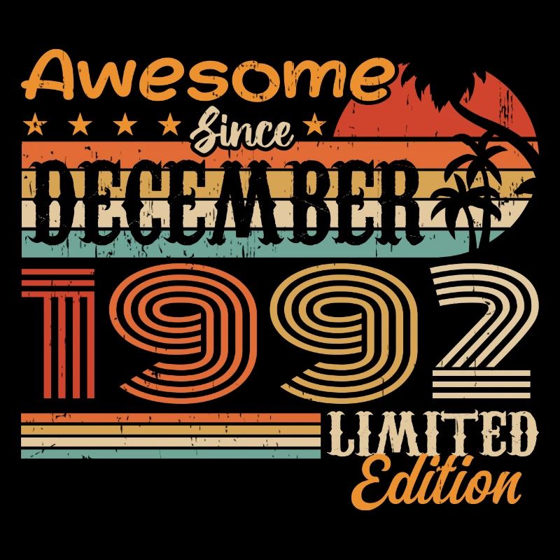 Retro Vintage légendaire anniversaire décembre 1992