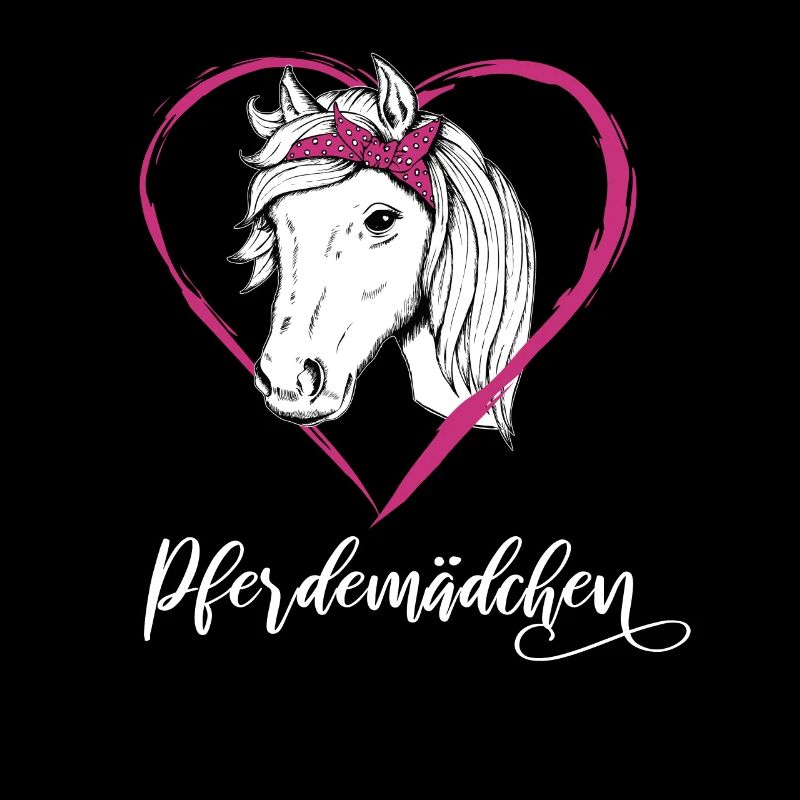 Pferdemädchen Pferde Herz Geschenkidee