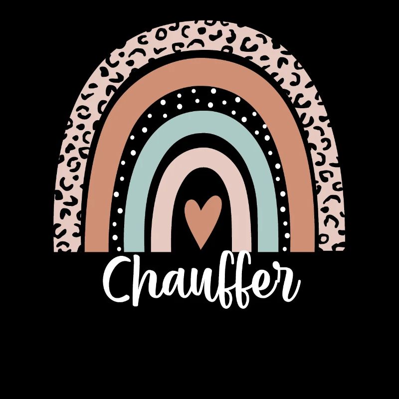 Chauffer Rainbow Leopard Funny Chauffer