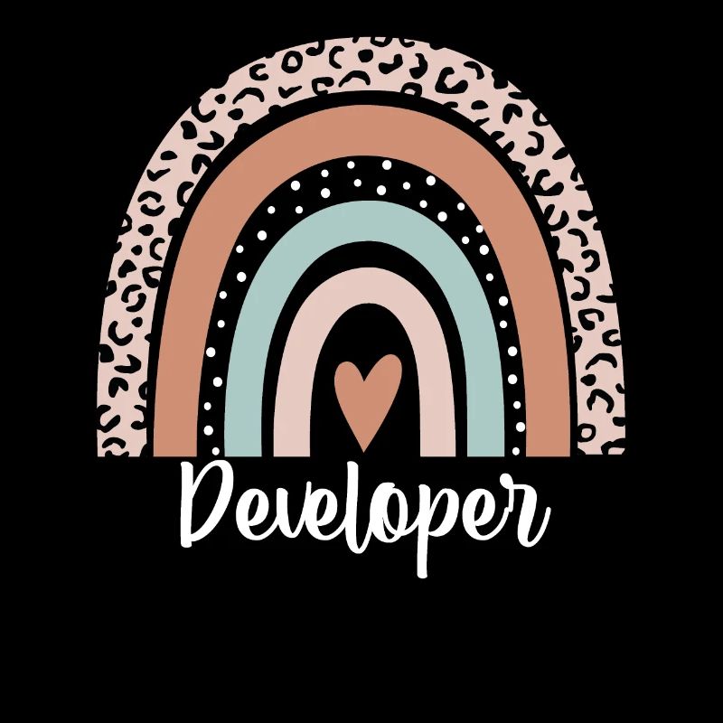 Developer Rainbow Leopard Funny Developer