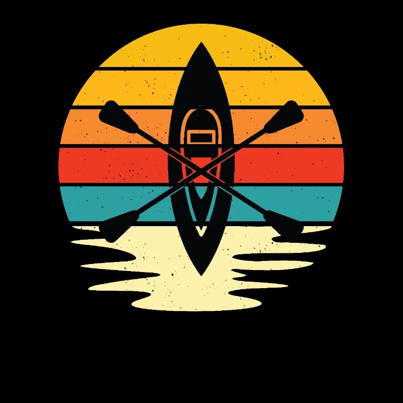 Retro Sunset Kayaking