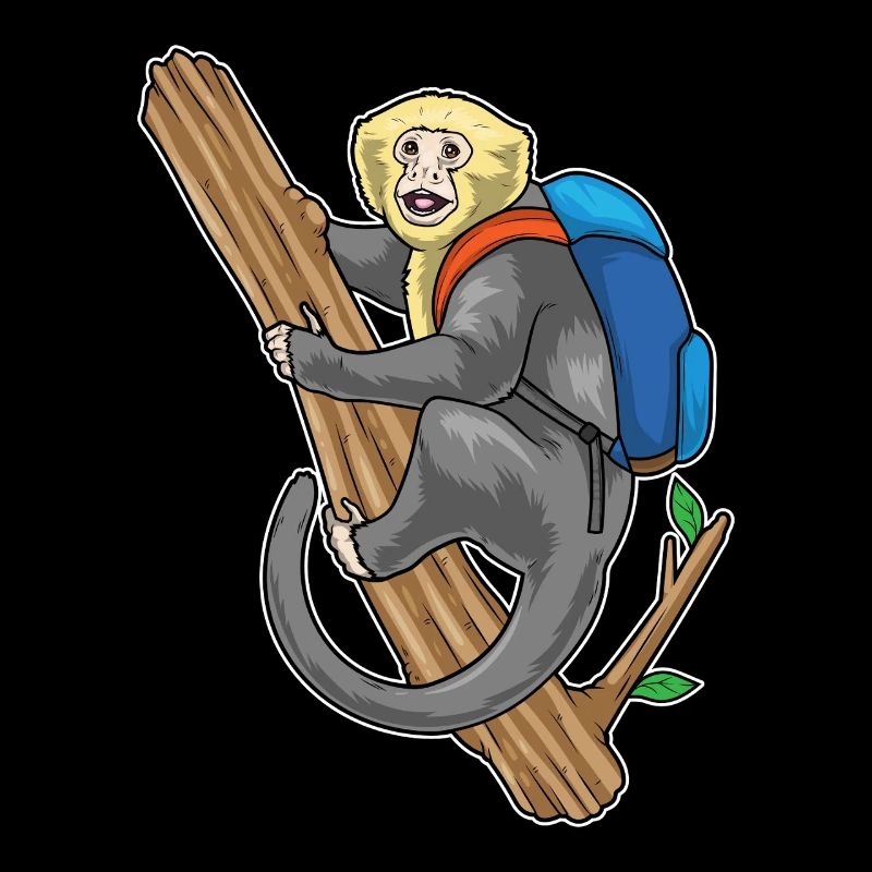 Monkey Student Backpack School