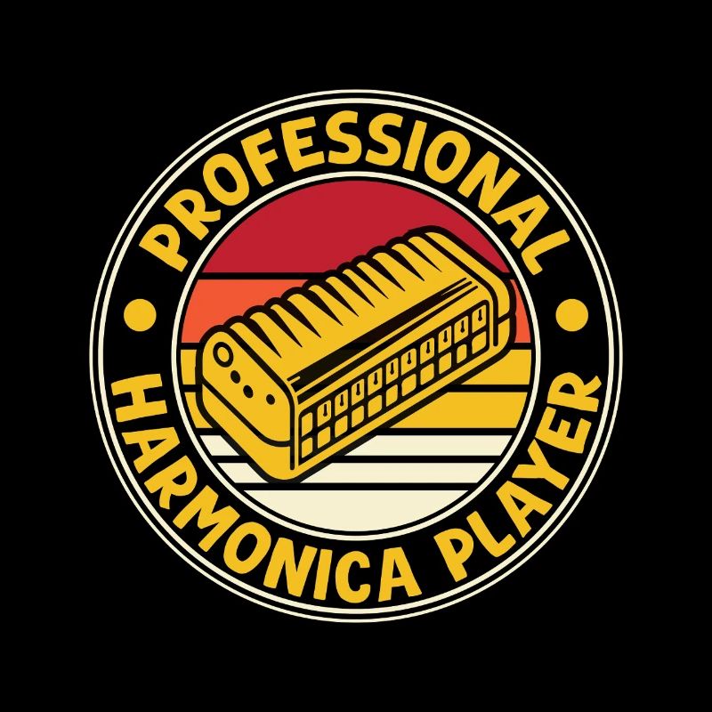 Funny Harmonica Player Professional Harmonica