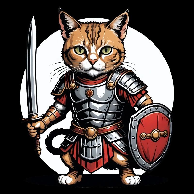Chat Guerrier Romain Chat Cadeau